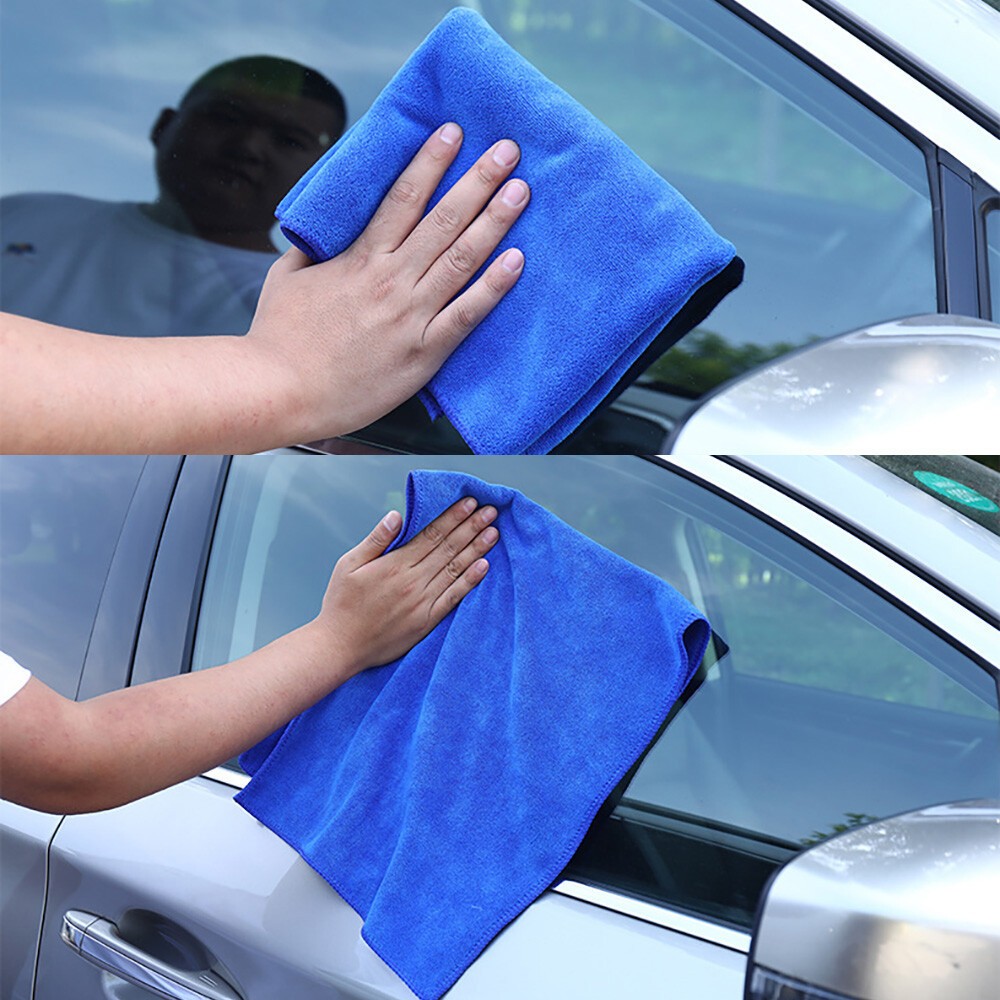 Bulk Pack Microfiber Cleaning Cloth No-Scratch Rag Car Polishing Detailing Towel