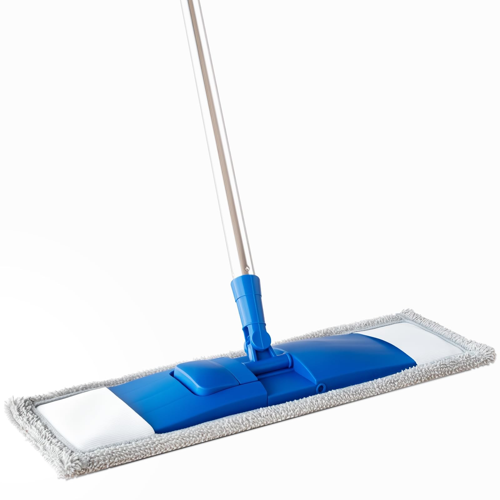 17″ Microfiber Mop for Hardwood Floor Cleaning,Mops with 50″ Stainless Steel …