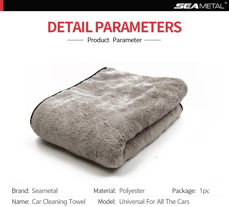 Microfiber Car Wash Towel Extra Absorbent Drying Cloth Auto Detailing Cleaning