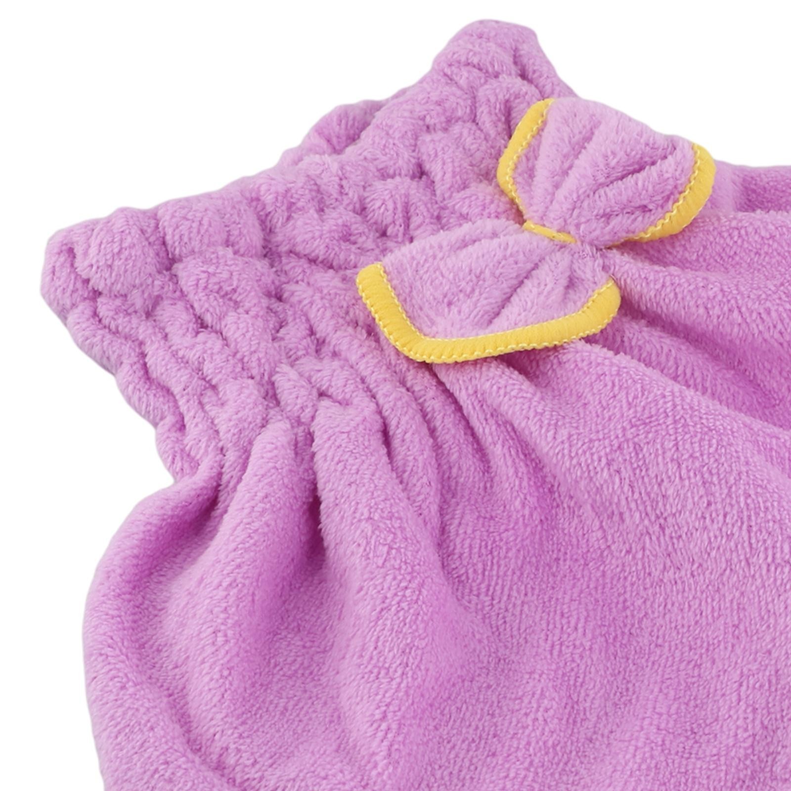 Microfiber Solid Color Hair Hat Fast Drying Head Wrap Turban 6 Color Options