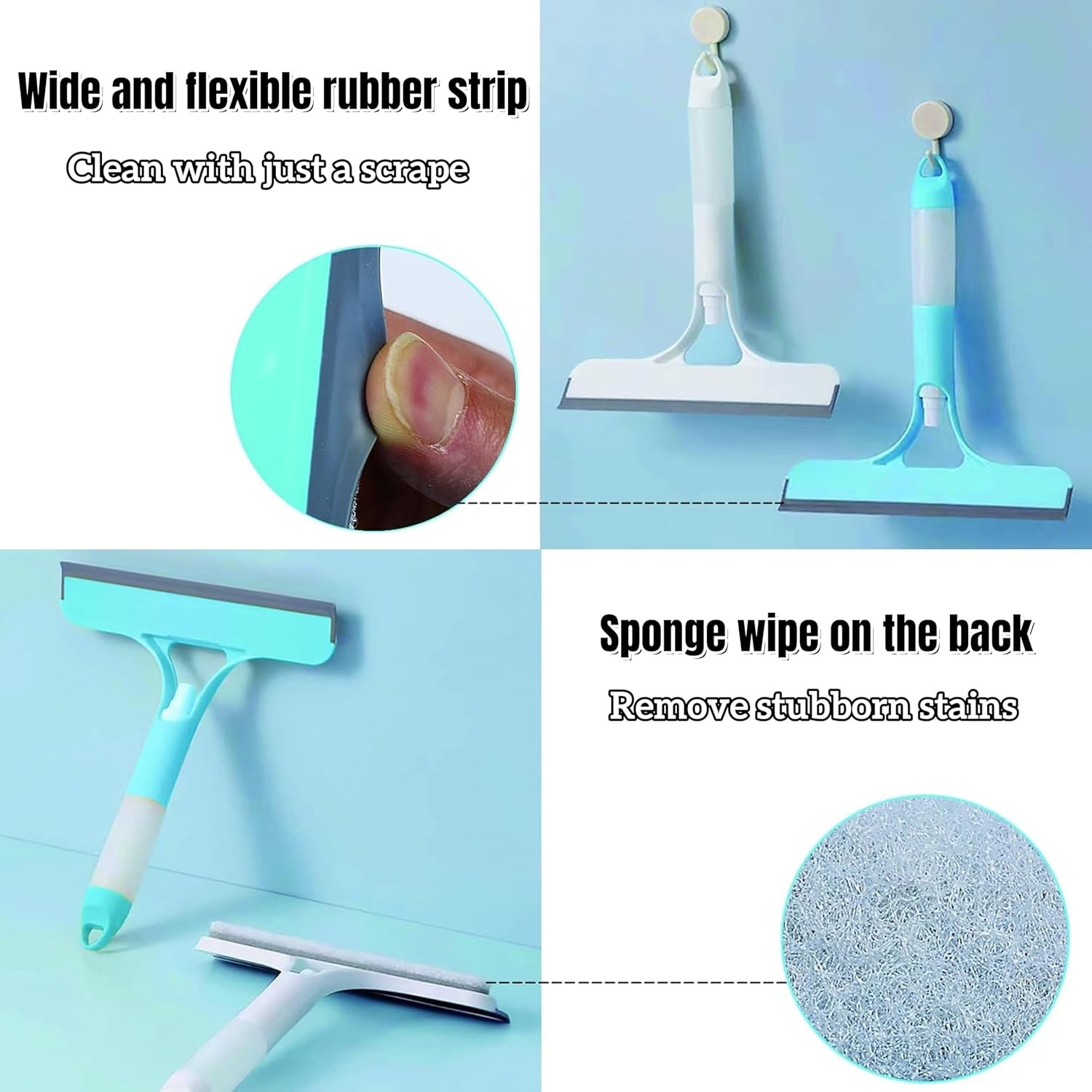 3 in 1 Window Cleaning Scraper Spray Window squeegee Cleaner Tool for Car Home