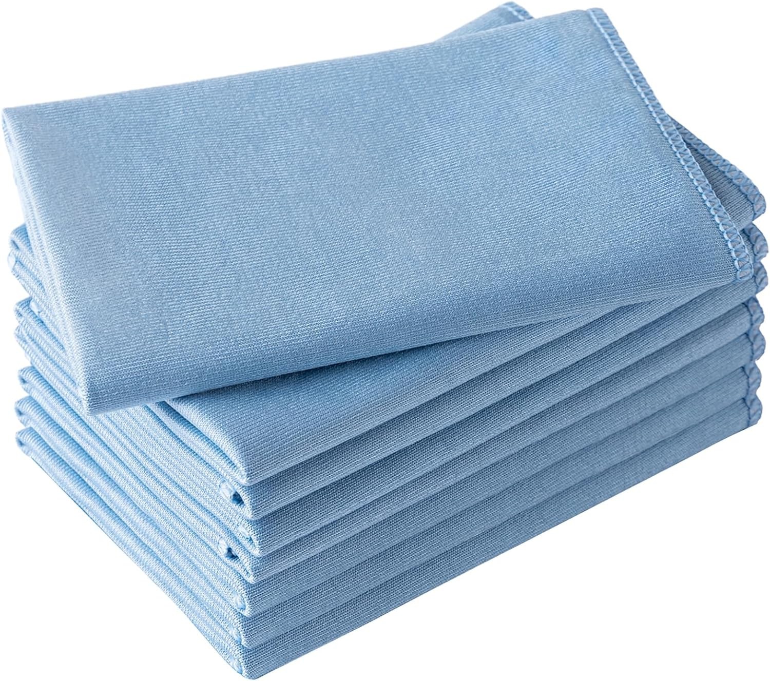 Microfiber Glass Cleaning Cloth 8 Pack 16 Inch X 12 Inch Lint Free Quickly Clean