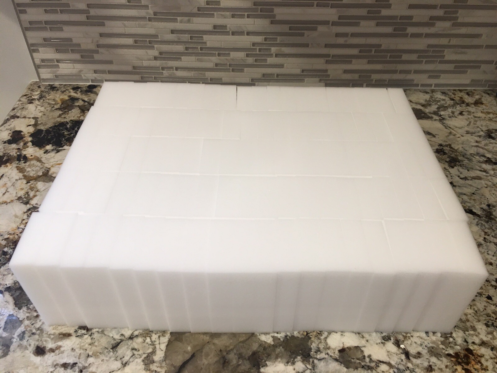 100 Melamine Sponge Eraser BULK PACK 10x6x2cm 3/4″ Thick- Works Like Magic!