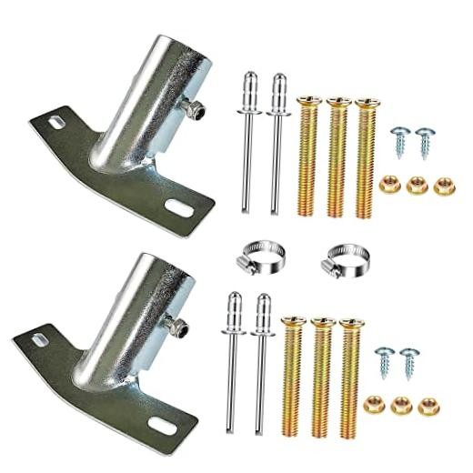 Broom Handle Bracket, Multiple Mounting Options, Galvanized Metal 25-30mm