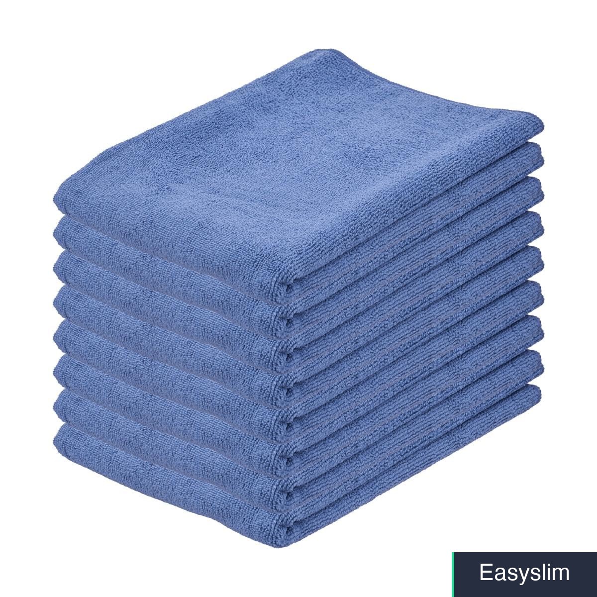 Microfiber Floor Cleaning Cloth 20×30 Inches Blue Squeegee Mop 8 Pack