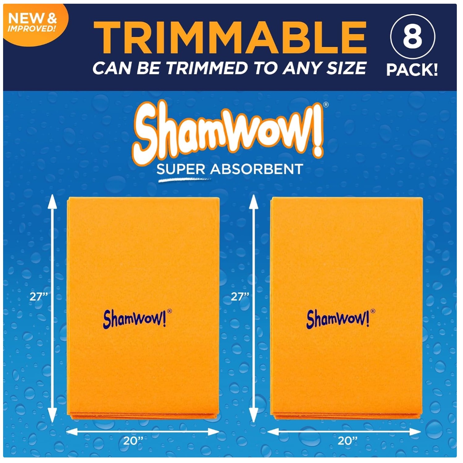 Chamois Towel for Cars 8pk – Machine Washable