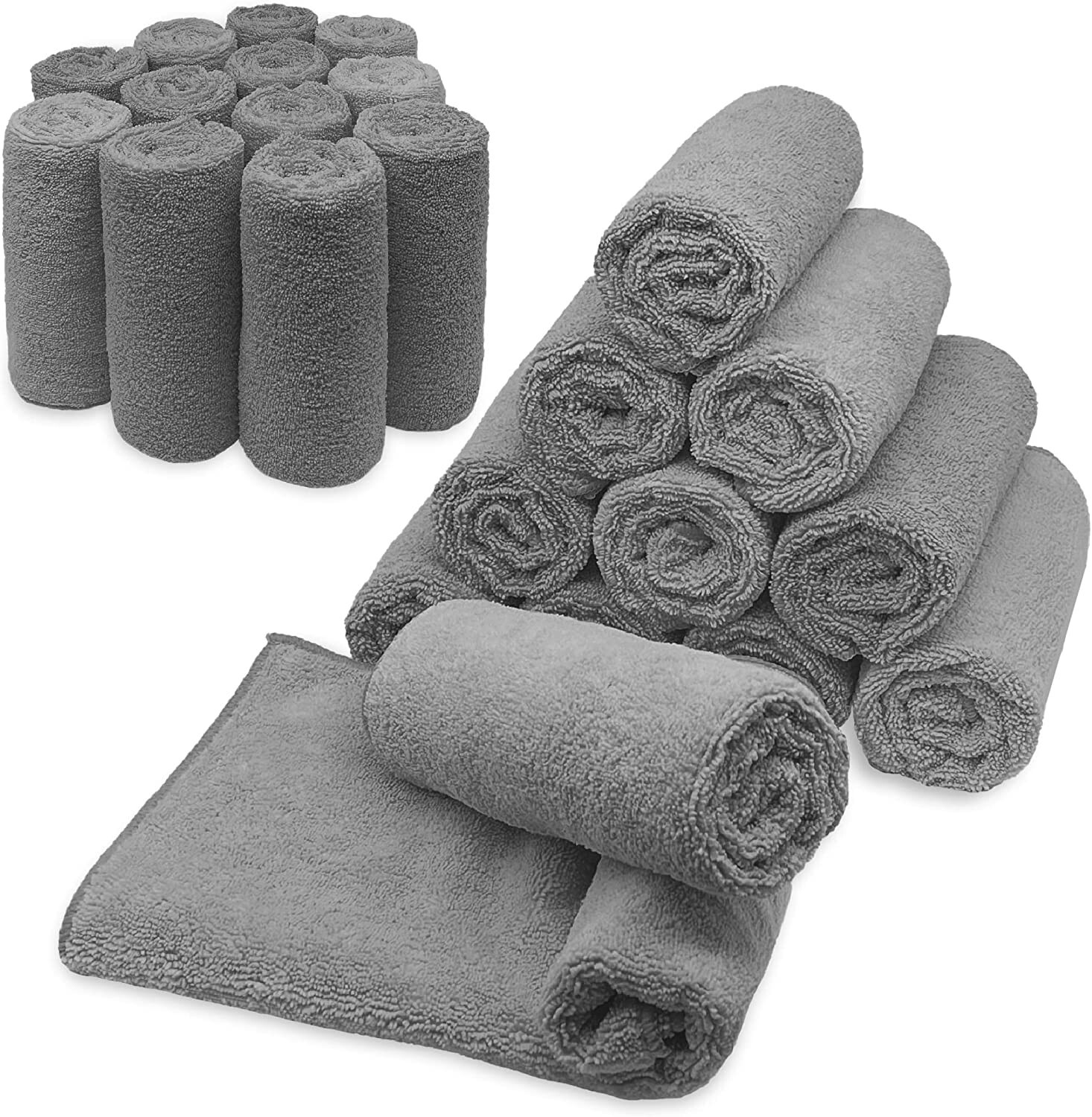 Microfiber Cleaning Cloth Set Of 24 Towel Rag Car Polishing Detailing No-Scratch