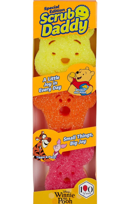 Limited Edition Disney Winnie the Pooh Scrub Daddy Sponge Set (3-Pack)
