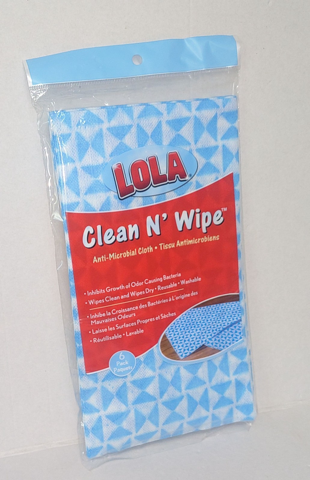 Lola Products Clean N’ Wipe Cloth Comparable To Handi Wipes 6 Pack New Sealed