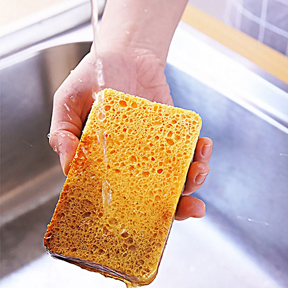 Anti-scratch sponge sisal fiber wiping sponge cleaning pad tableware cleaner JQ