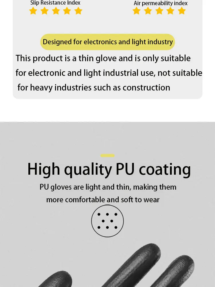 Electric Shock Safety Gloves Anti Static Insulation Electrician Work 3PCS Glove