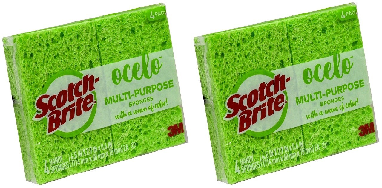 2 Pack- Scotch-Brite Ocelo Multi-Purpose Sponges