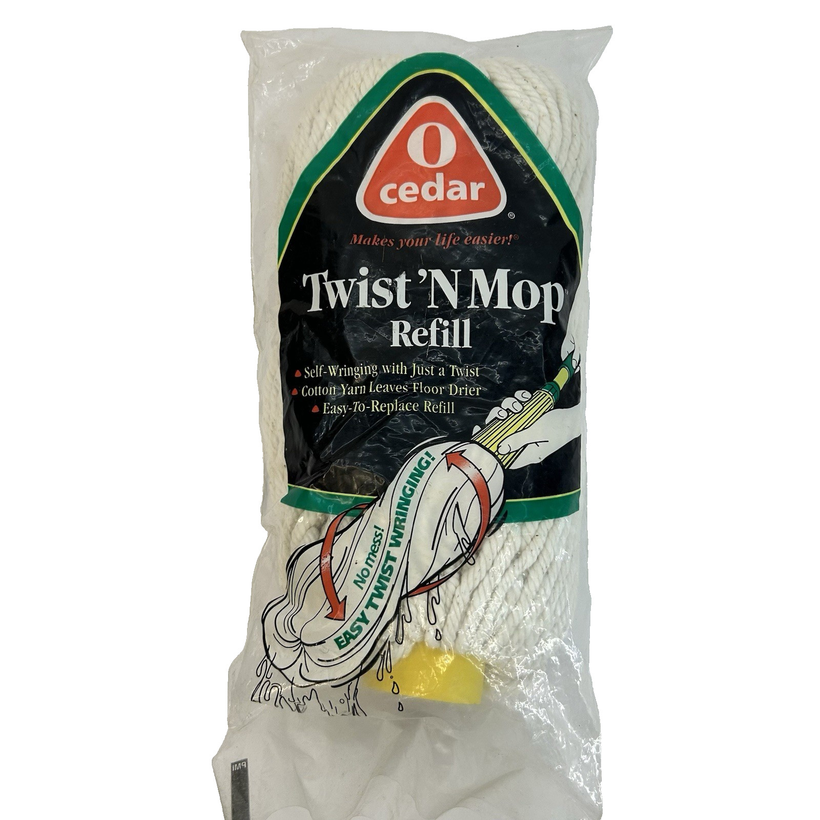 O Cedar Twist N Mop Refill Replacement Cotton Twist Mop New Sealed White