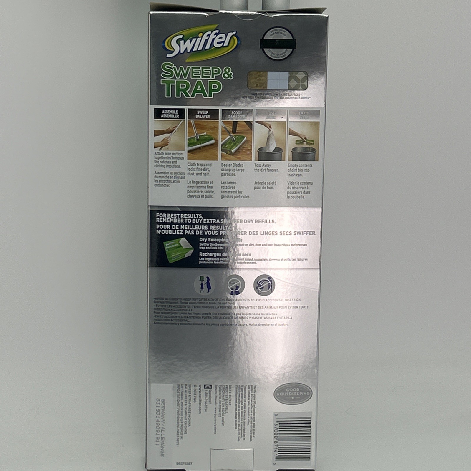 Swiffer Sweep & Trap 2 Dry Cloths Discontinued New In Box