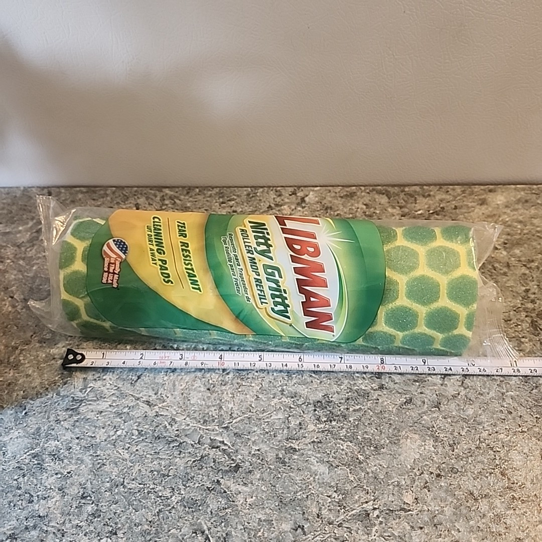Libman Nitty Gritty 10 Inch Sponge Roller Mop Refill #02011 New Sealed