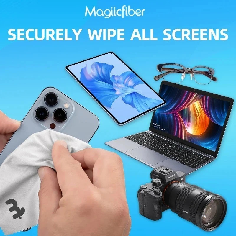 Magic Fiber Microfiber Cleaning Cloths – Premium Soft Non-Streaking High-Density