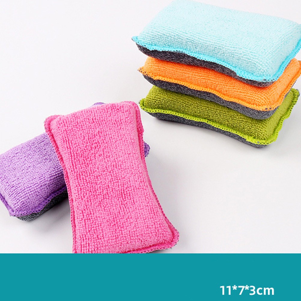5Pcs Sponges for Dishwashing Rich Bubbles Easy Grip for Home Kitchen Use