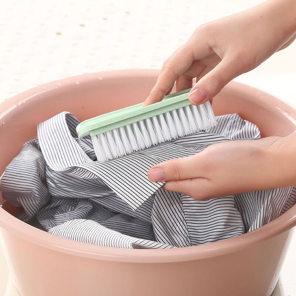 3Pcs Reusable Multi Use Cleaning Brush Plastic Handle Assorted Colors