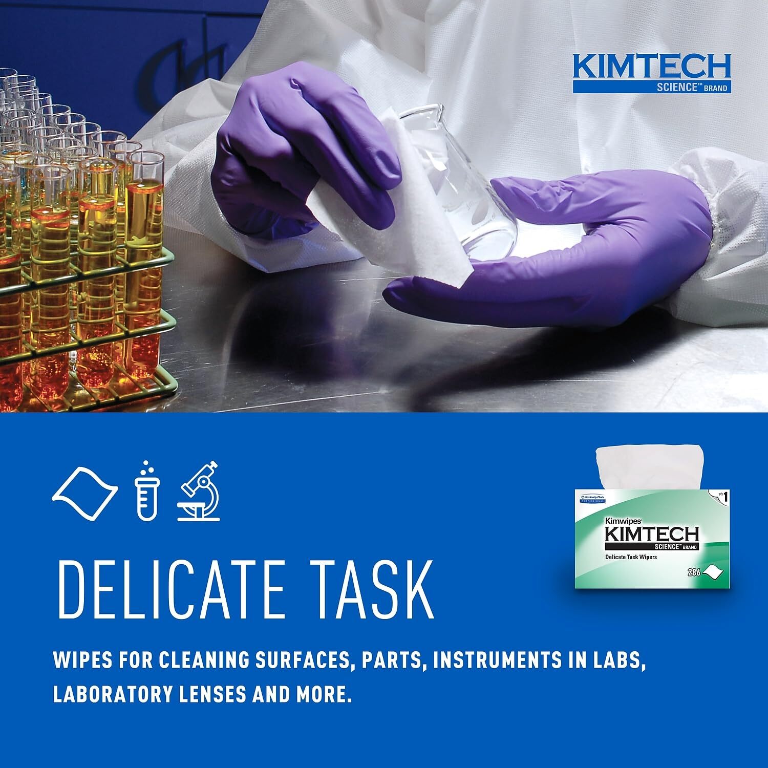 34155 Kimwipes 1ply Delicate Task Wipes 4.4″ X 8.4″ Tissue pack Of