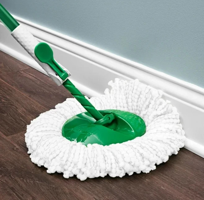 Libman All-in-One Tornado Spin Mop Floor Cleaning Kit, Advanced Microfiber Head