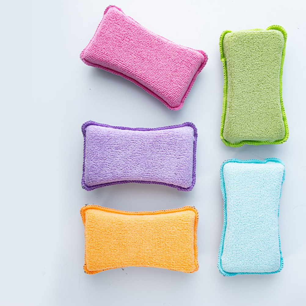 5Pcs Sponges for Dishwashing Rich Bubbles Easy Grip for Home Kitchen Use