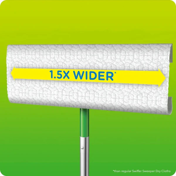 Swiffer XL + Dry Sweeping Cloths + 16 Pack + Refills + Dust + Hair + Floor Clean