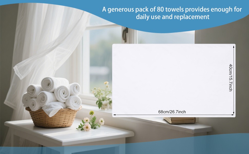80 Pack Hand Towels Bulk 16 x 27 Inch Facial Bleach Proof Towels for Gym, Spa,