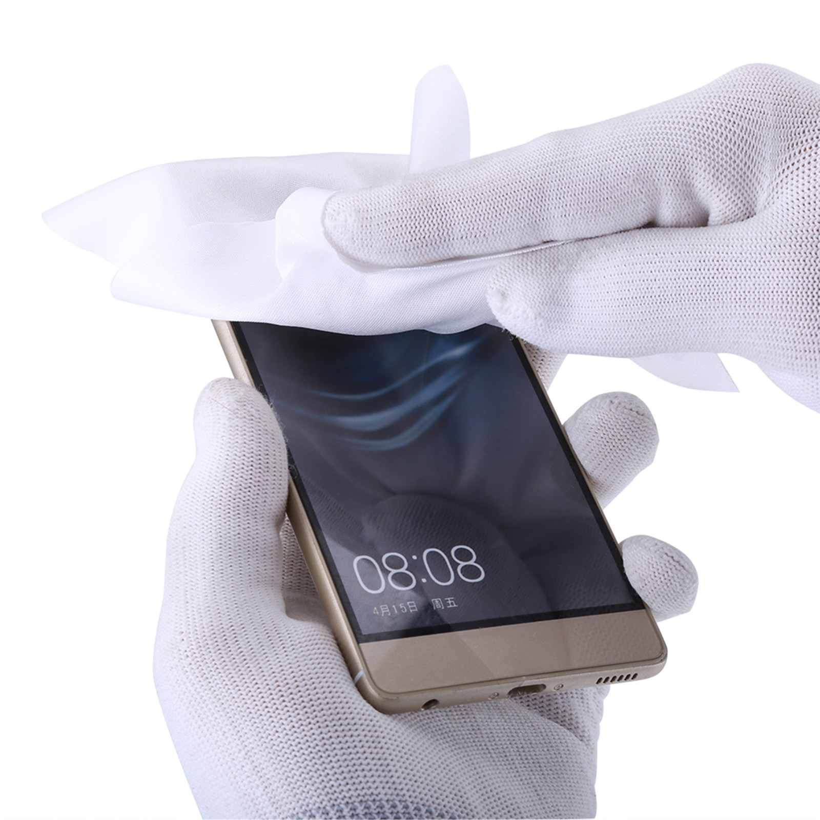 100pcs Bag 6inch Phone LCD Repair Clean Cloth Anti Static Microfiber Cleanro AP9