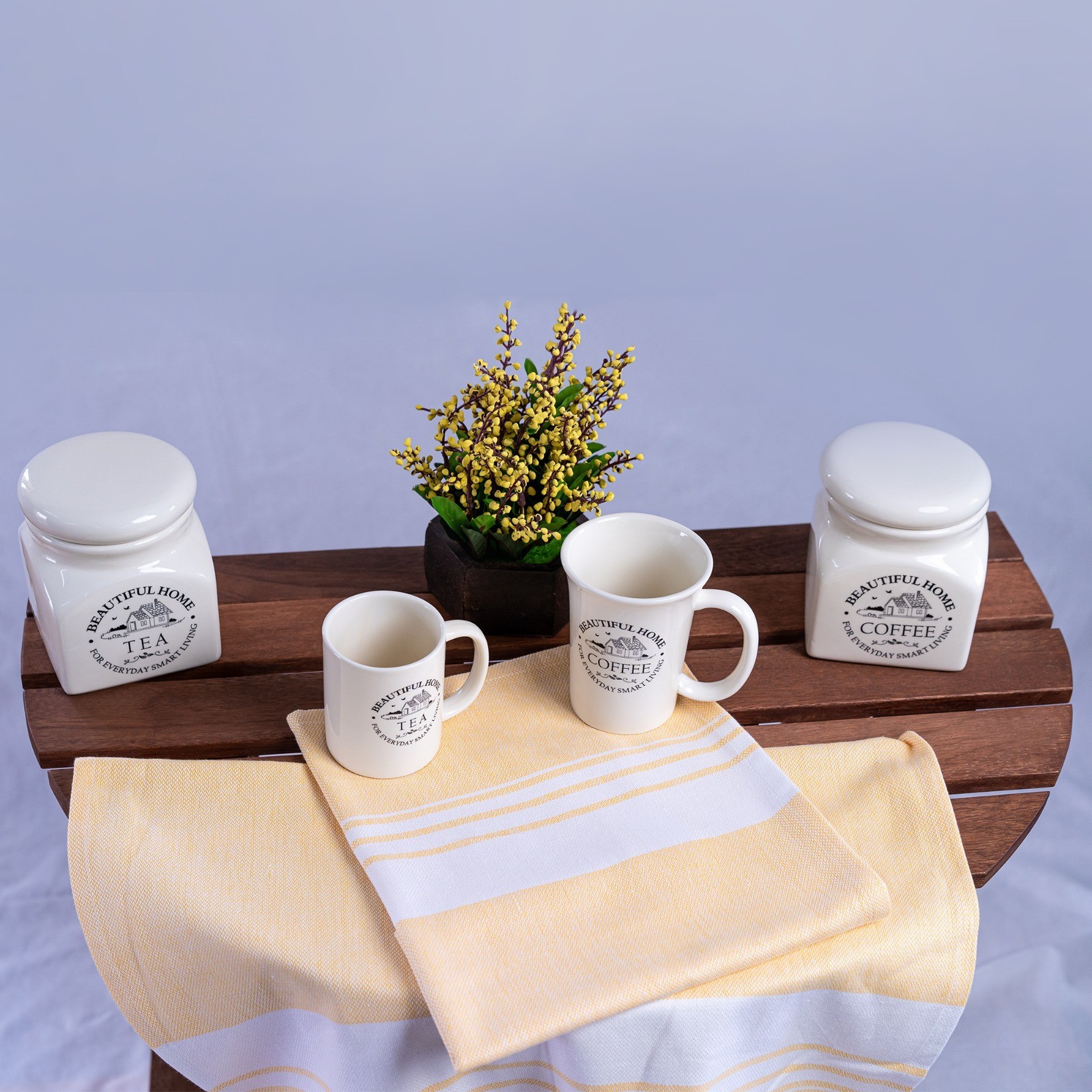 (Yellow) Multi Purpose Towel 100% Cotton – Set of 6 (20″x30″)