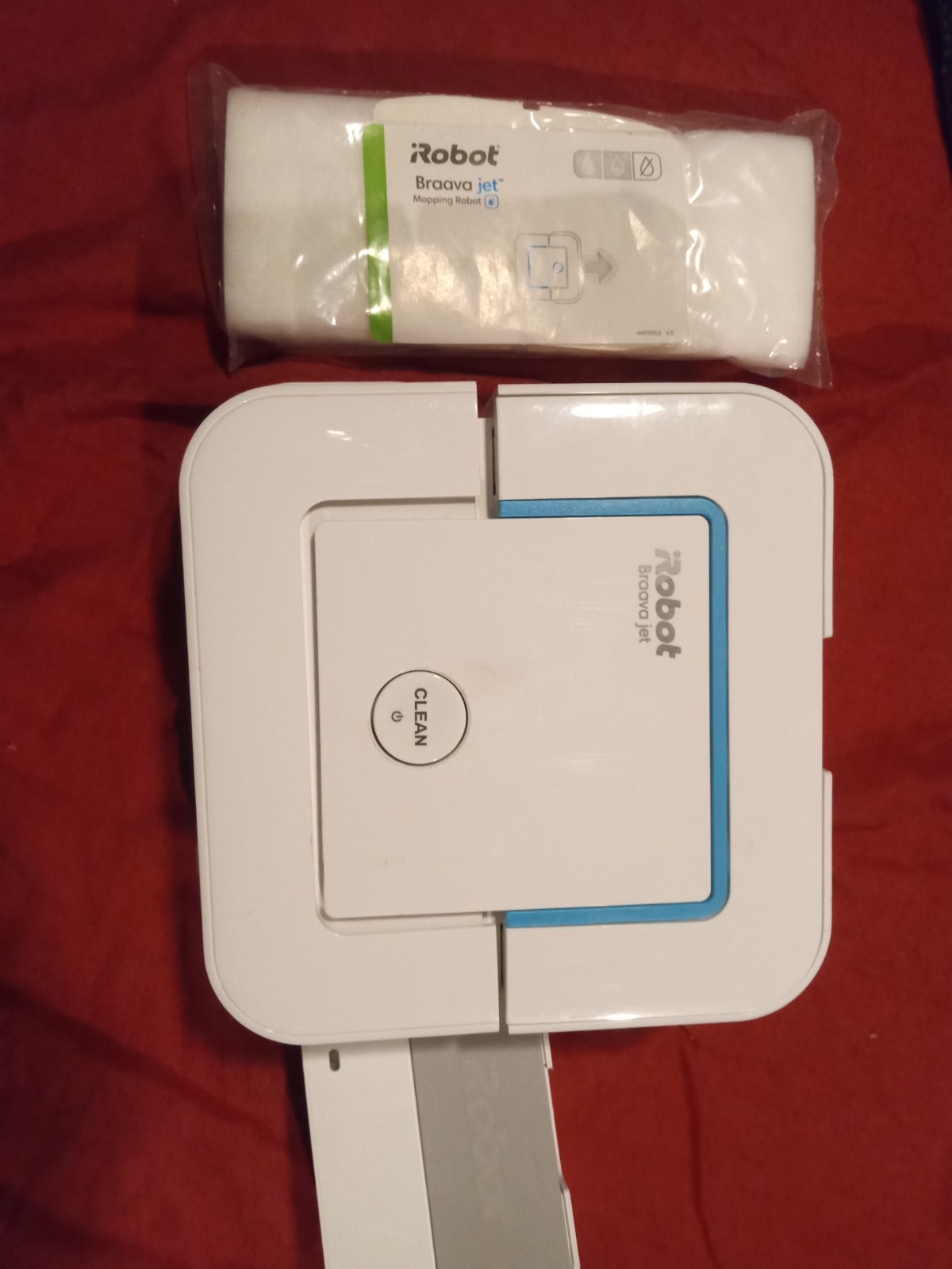 iRobot Braava Jet 240 Mopping Robot with Charger & Pads –