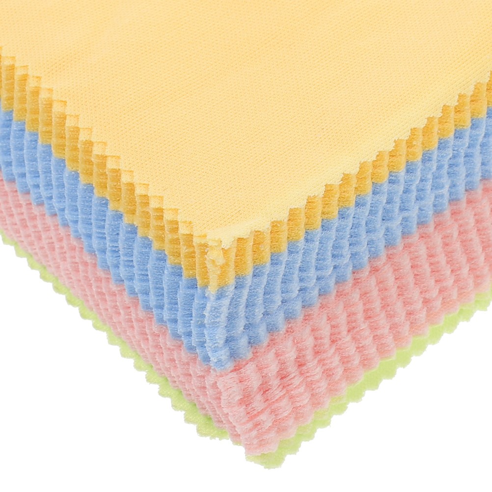 100Pcs Reusable Fiber Cleaning Cloths for Eyeglasses Assorted Color Lightweight