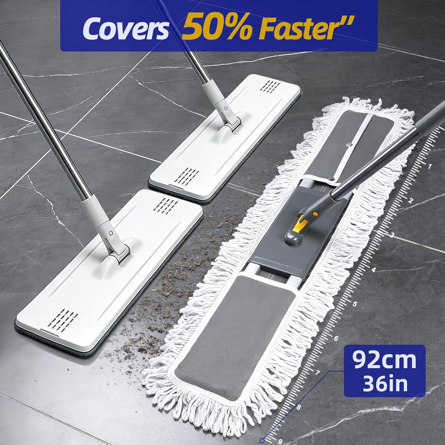 36″ Commercial Dust Mops for Floor Cleaning, Masthome Professional Industrial Mo