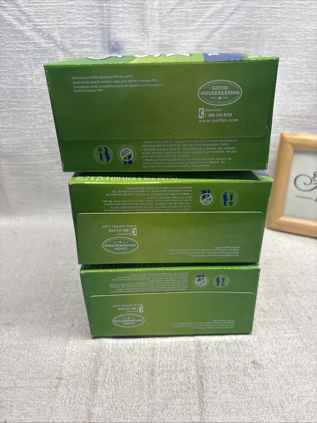 SWIFFER XL Unscented Dry Sweeping Cloth Refills 16/ct *LOT OF 3- NOS