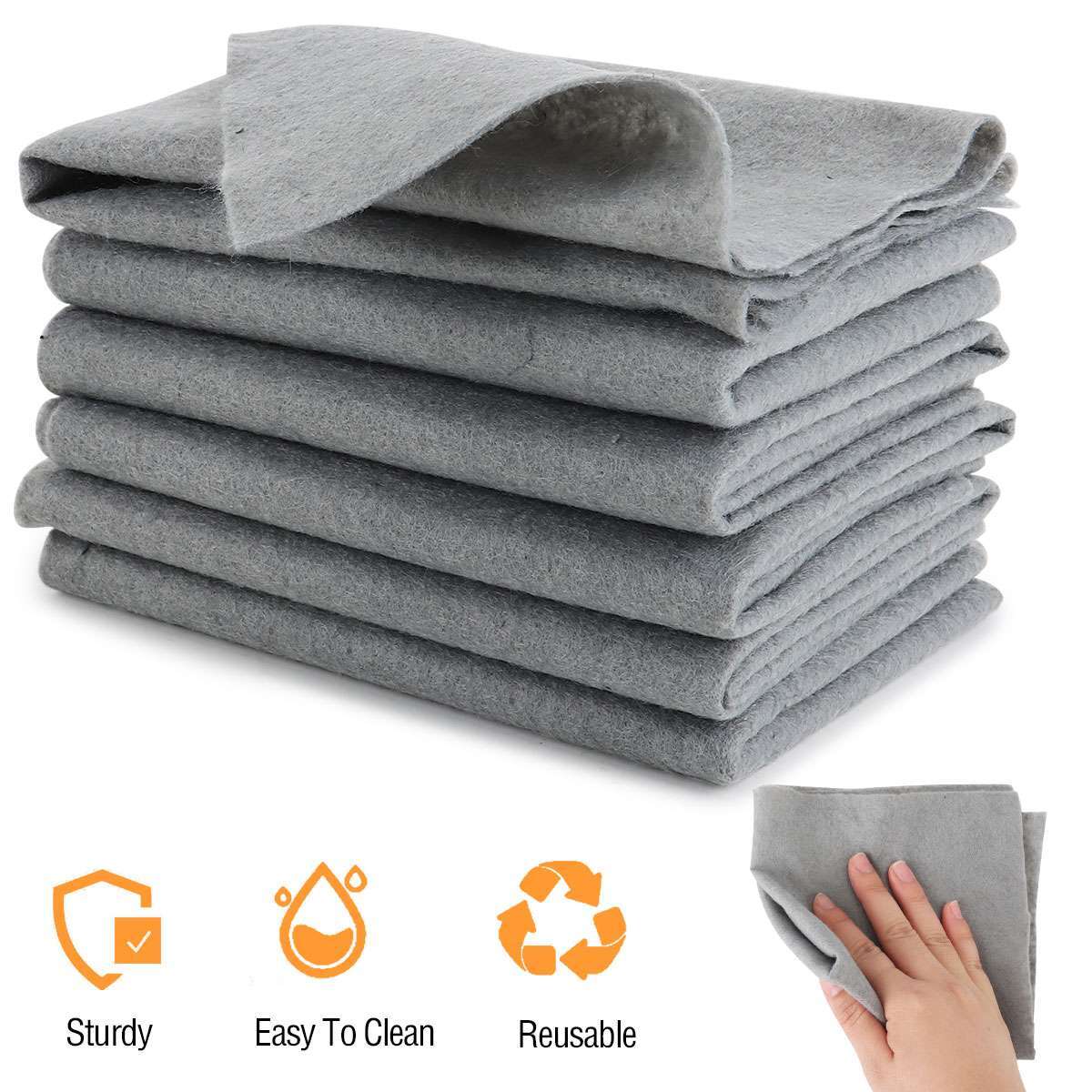 Thickened Magic Cleaning Cloth Streak Free Microfiber Cleaning Reusable Rag