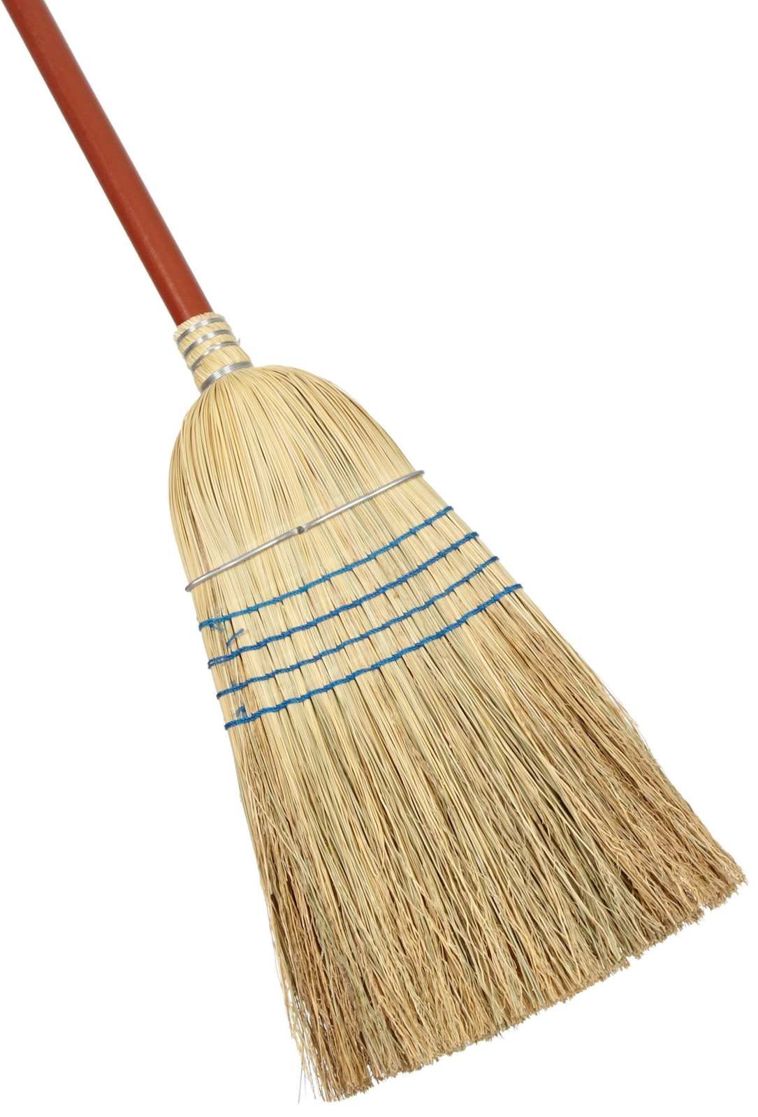 Blue Corn Broom Indoor Outdoor Use 58 inches Heavy Duty Durable Construction