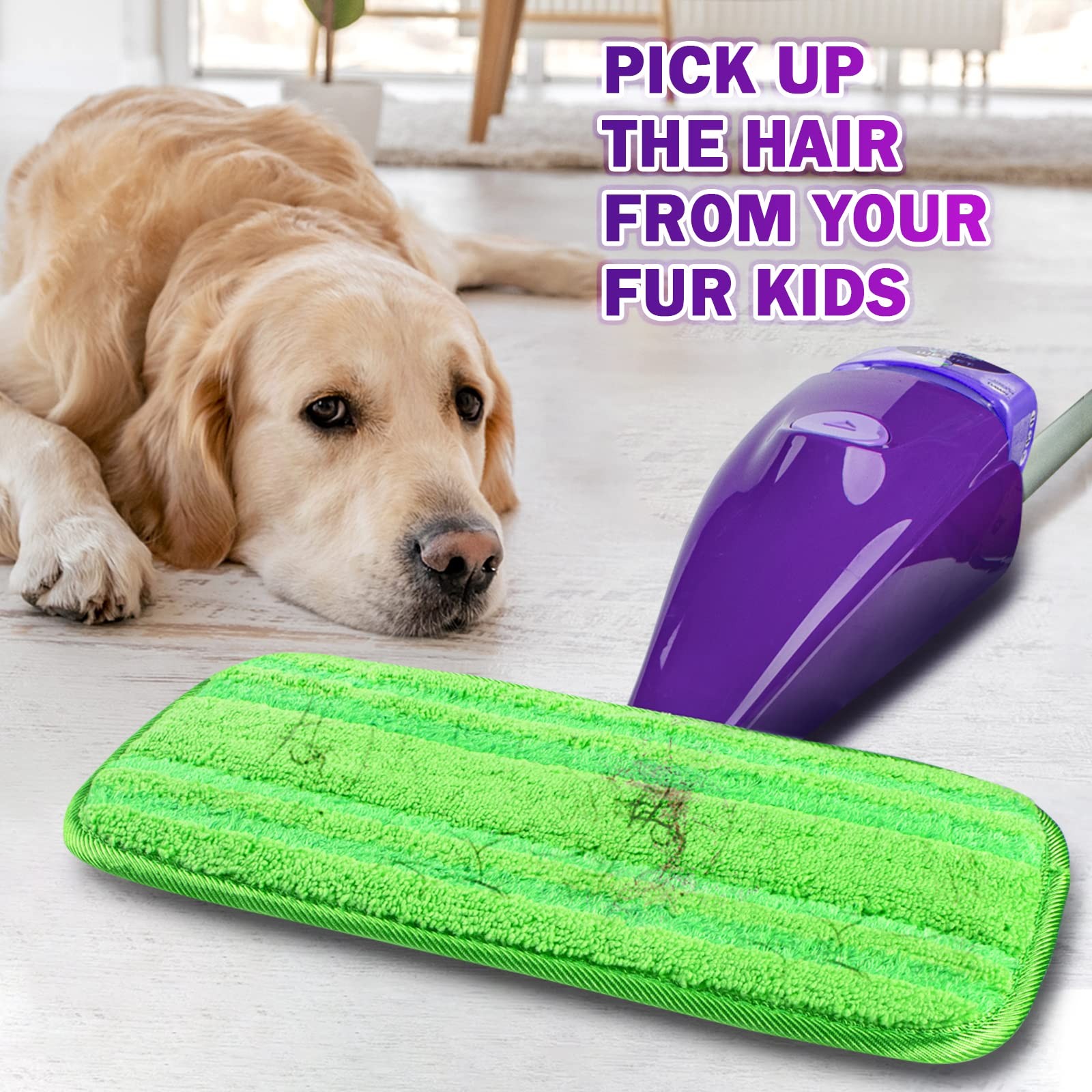 Reusable Mop Pads Compatible With Swiffer Wetjet Microfiber Pad Refill Machine W