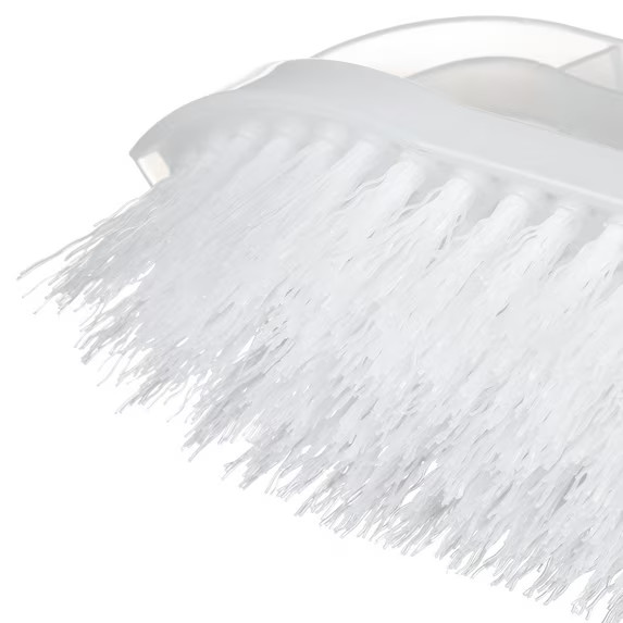 Great Value Iron Handle Multi-Purpose Cleaning Scrub Brush, White, 1 Count