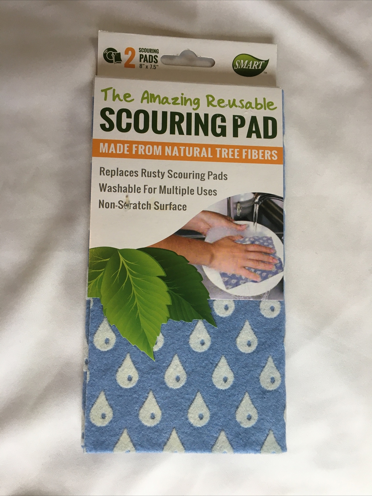 1 Pack of 2 Non-Scratch Reusable Scrubbing Dish Cloths 8INx7.5IN EA Germany