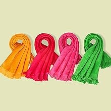 12 Pack – Hemmed Fringed Reversible Fingertip Terry Towel (Size 11″ W x 18″ L),