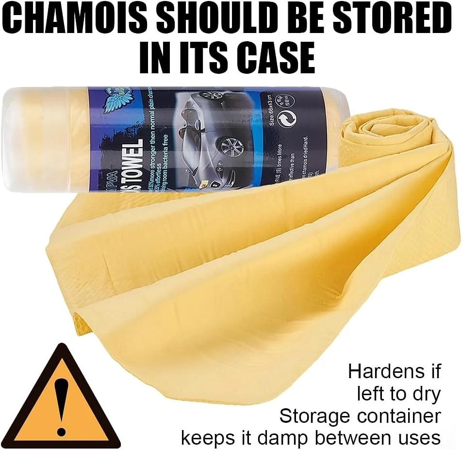 26″ x 17″ Premium Chamois Towel for Car, Dry Cloth for Dust Removal, Chamois Clo