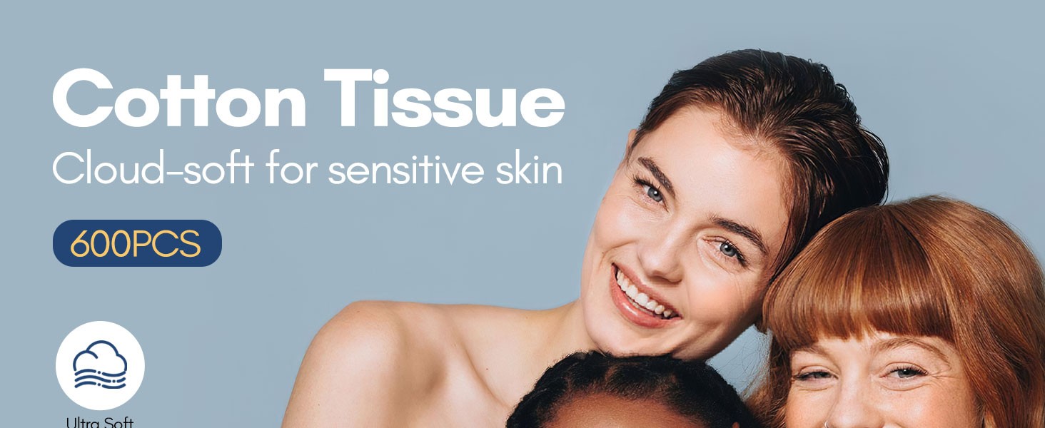 Face Towel Disposable – Ultra Soft Cotton Tissue Dry Wipes – Lint Facial