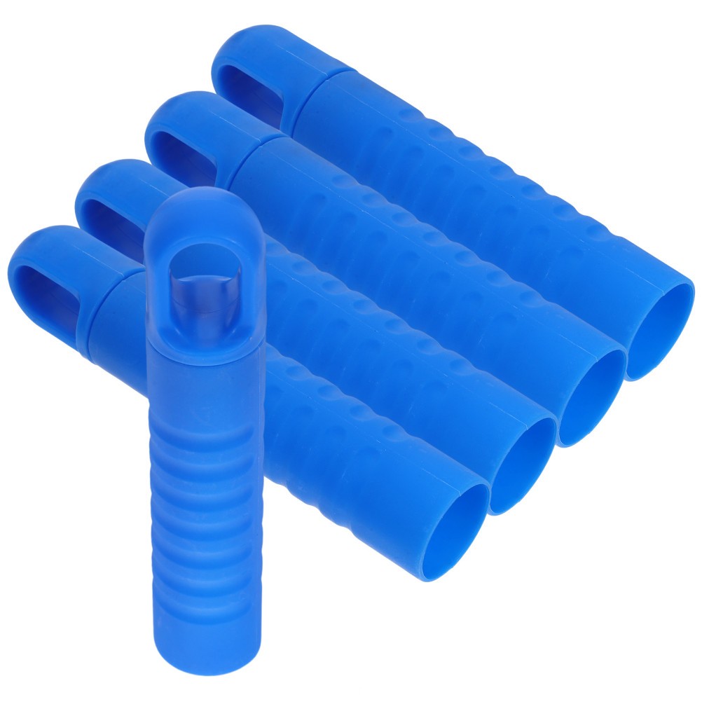 5Pcs Reusable Blue Mop Handle Grip Replacement Durable Plastic Comfortable Grip