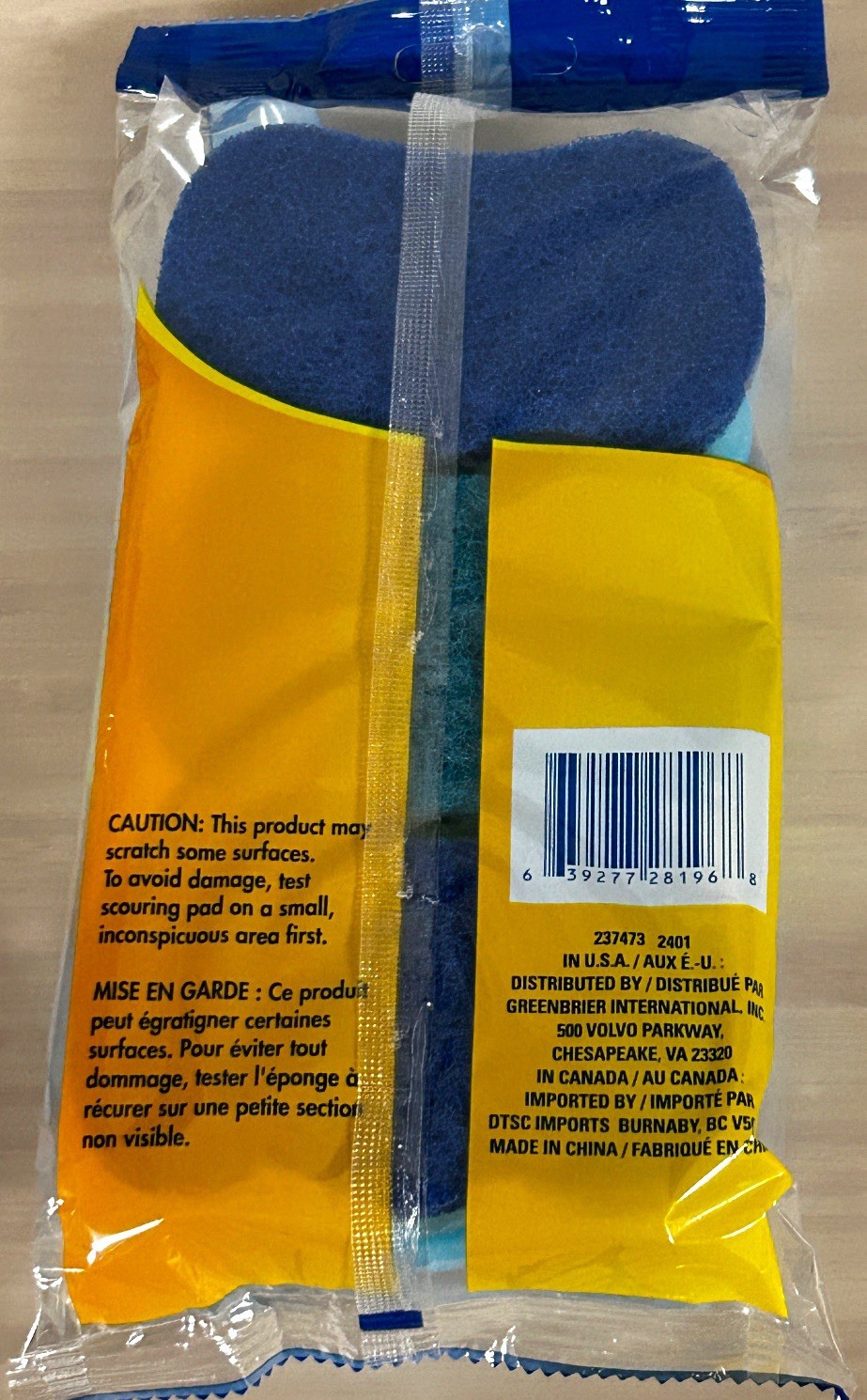 3 x Scrub Buddies Double Sided Nail Guard Sponges with Scrubbing & Wiping Power