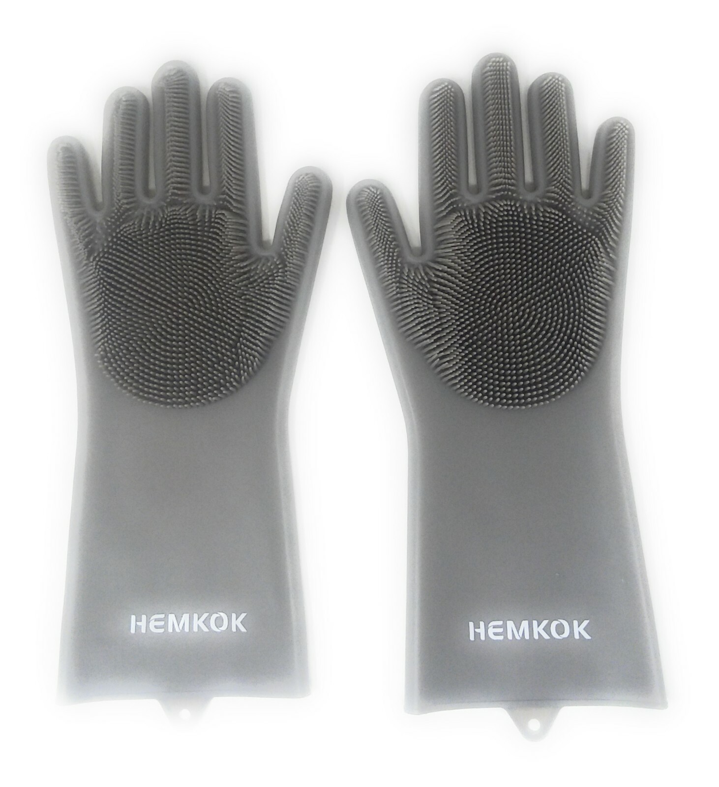 1 pair Silicone Dishwashing Multipurpose House Cleaning Gloves W/Scrubber