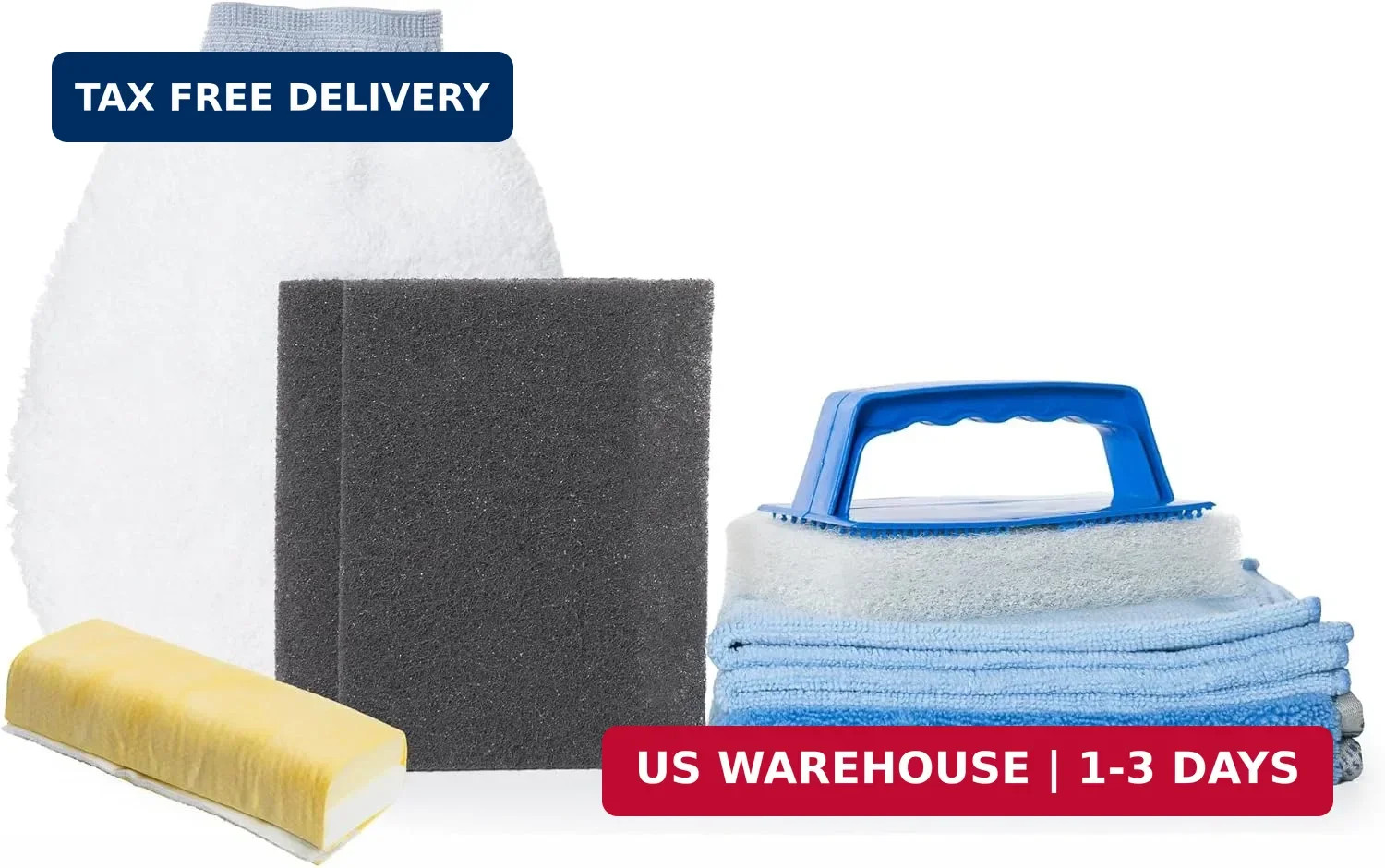 Microfiber Towel – 16×16 in, 80/20 Polyester-Polyamide Blend, Overlock-Stitched