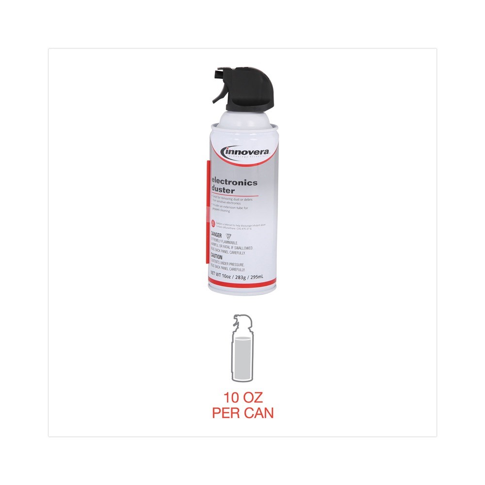 Innovera 10010 10 oz Can Compressed Air Duster Cleaner New