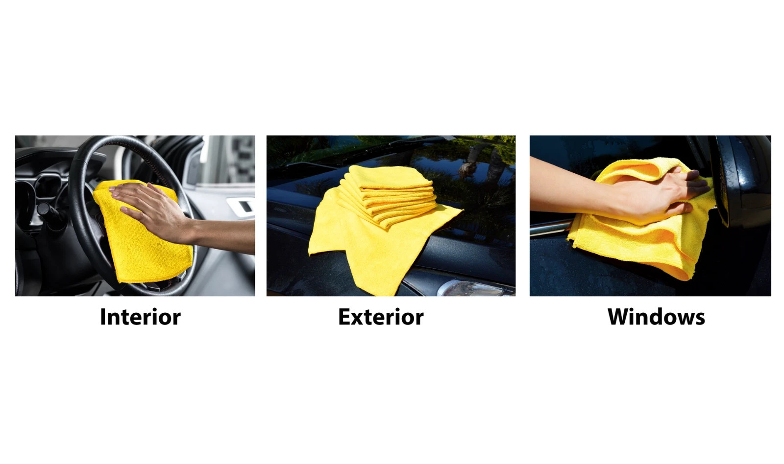 Kirkland Signature Ultra Plush Microfiber Towel, Yellow, 16 in X 16 In, 36-Count
