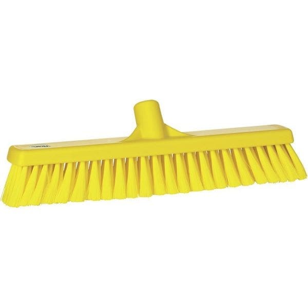 Vikan 31796 16 In Sweep Face Broom Head, Medium, Synthetic, Yellow