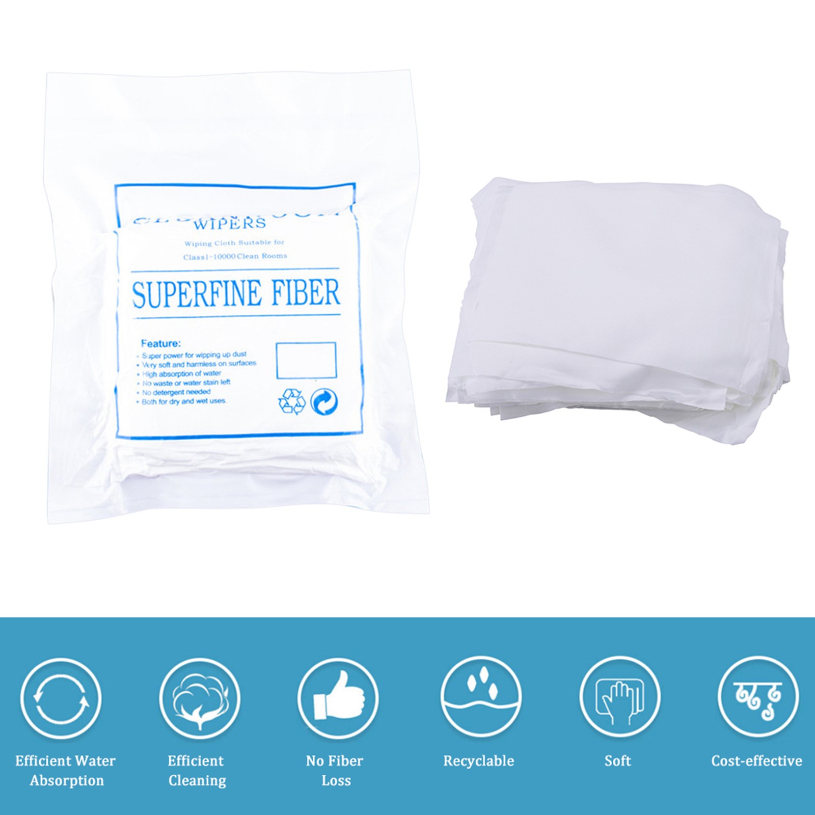 100pcs Bag 6inch Phone LCD Repair Clean Cloth Anti Static Microfiber Cleanro AP9