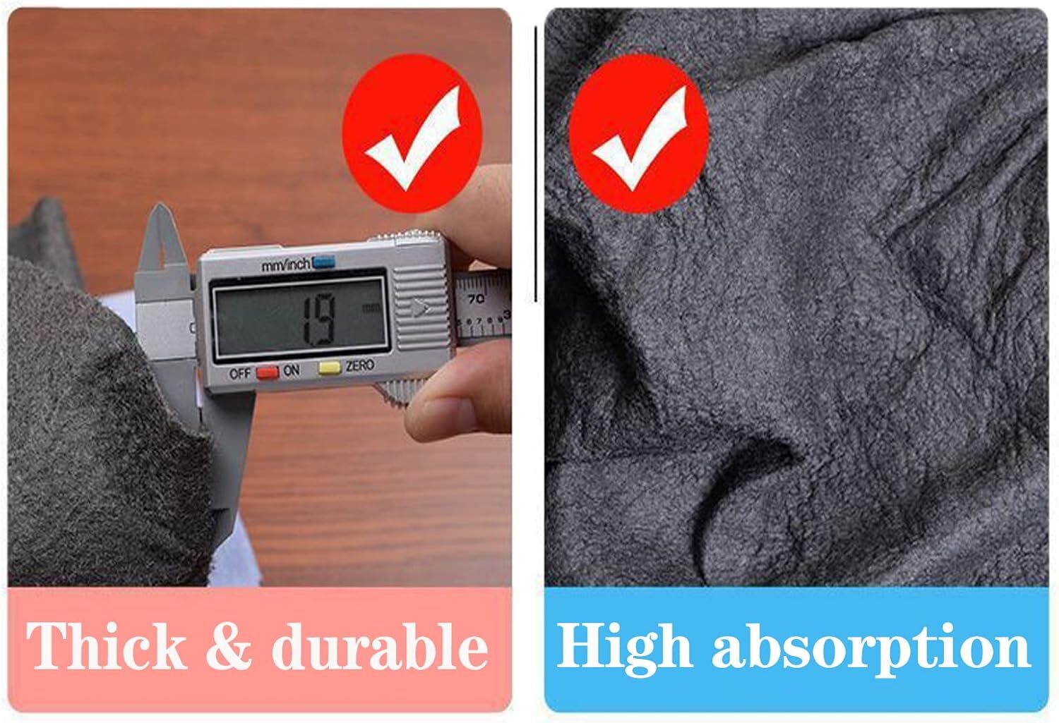 10X Thickened Magic Cleaning Cloth Streak Free Microfiber Cleaning Rag Reusable.